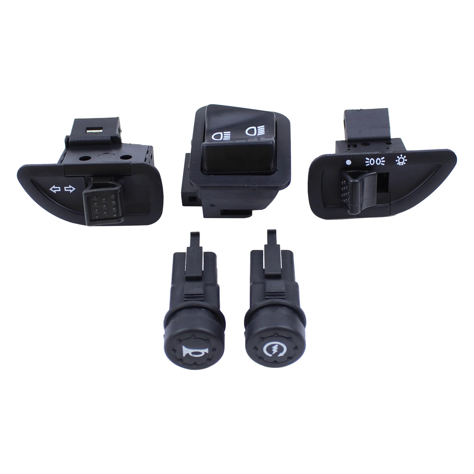 Lichtschalter Blinkschalter Hupenknopf Starter Schalter für Aprilia Sportcity Scarabeo Derbi Boulevard Gilera Runner Stalker Piaggio Carnaby Fly 50 2T Hexagon 125 Liberty MP3 NRG Skipper Typhoon Zip 2 Lichtschalter Blinkschalter Hupenknopf Starter Schalter für Aprilia Sportcity Scarabeo Derbi Boulevard Gilera Runner Stalker Piaggio Carnaby Fly 50 2T Hexagon 125 Liberty MP3 NRG Skipper Typhoon Zip 2 von Doo Engy