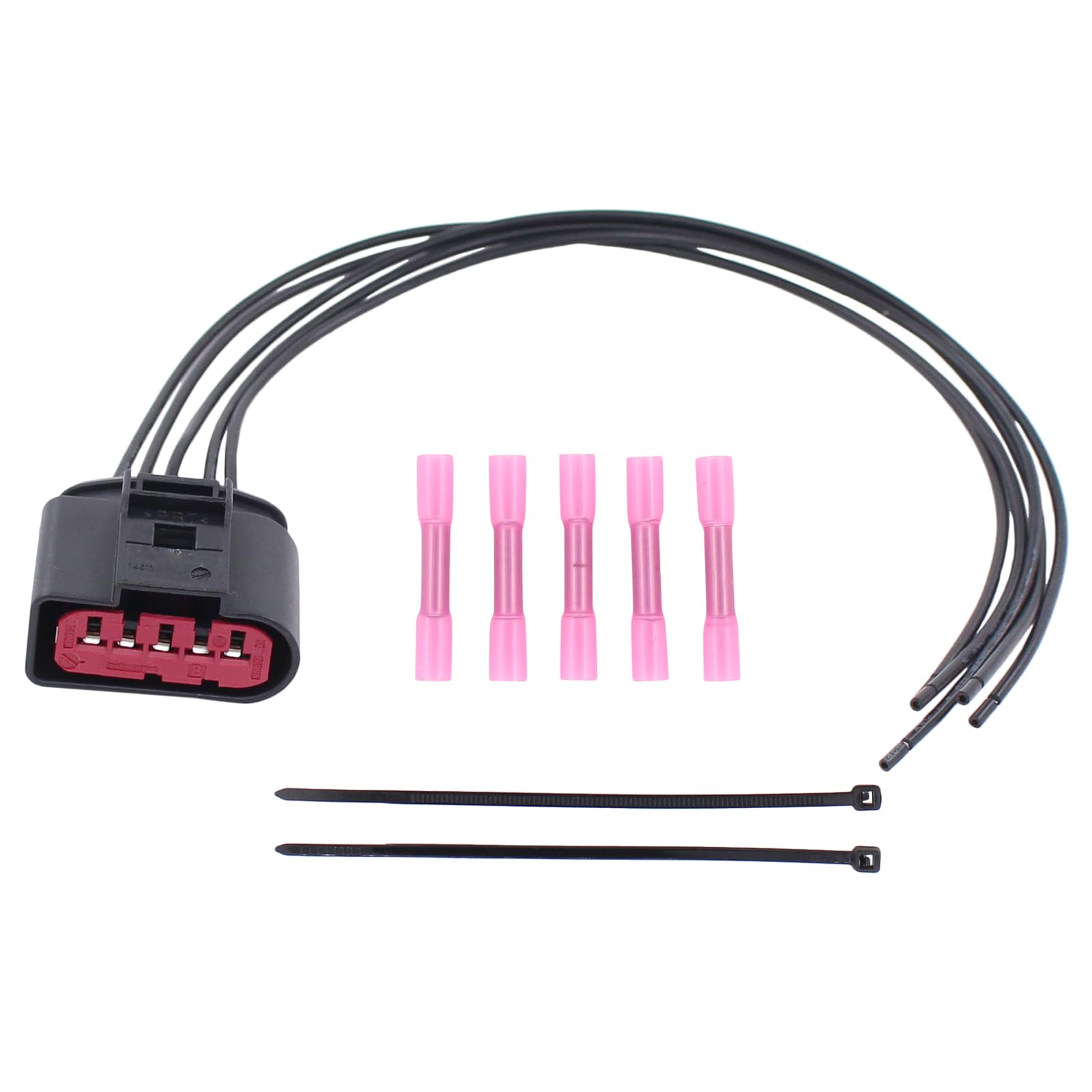 Luftmassenmesser Anschlusskabel Stecker Kabel Kabelbaum für Transporter T5 Golf 4 Pa-ssat Beetle Shar-an Toua-reg A3 A4 A6 A8 Alhambra Leon Fabia Oc-tavia W202 W203 W210 W211 W163 R170 W639 Sprinter von Doo Engy