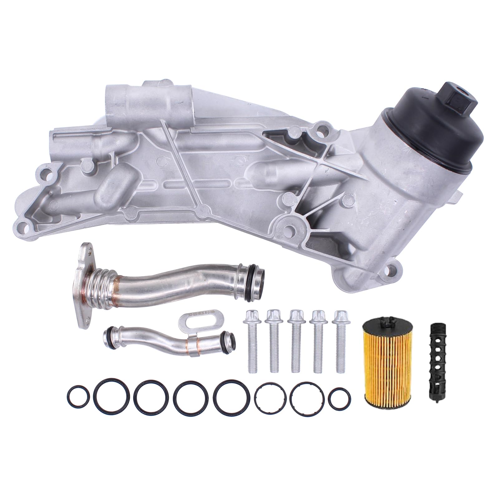 Ölfiltergehäuse Ölfilterbock Ölkühler Ölfilter Motoröl Kühler Gehäuse mit Filter Dichtungssatz Rohr Leitung für Astra H Astra J Astra K Insignia A Mokka X Zafira B Zafira C Tourer Cruze Trax 1.6 1.8 Ölfiltergehäuse Ölfilterbock Ölkühler Ölfilter Motoröl Kühler Gehäuse mit Filter Dichtungssatz Rohr Leitung für Astra H Astra J Astra K Insignia A Mokka X Zafira B Zafira C Tourer Cruze Trax 1.6 1.8 von Doo Engy