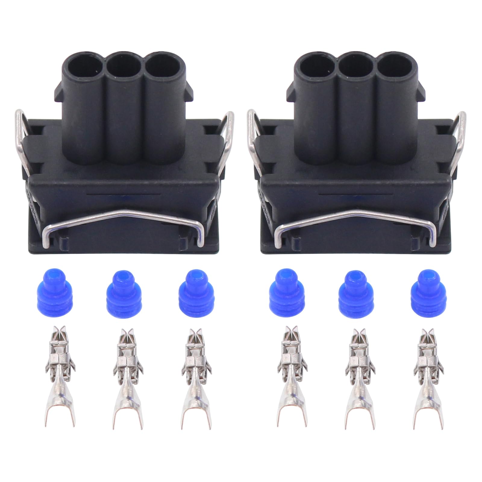 Stecker Reparatursatz Steckergehäuse Ersatz Stecker Steckverbinder Reparatur Kabelbaumstecker Reparaturstecker mit Buchse Klemmen Dichtungen für 100 C4 80 B4 A2 8Z A3 8L A4 B5 A6 A8 D2 Allroad C5 von Doo Engy