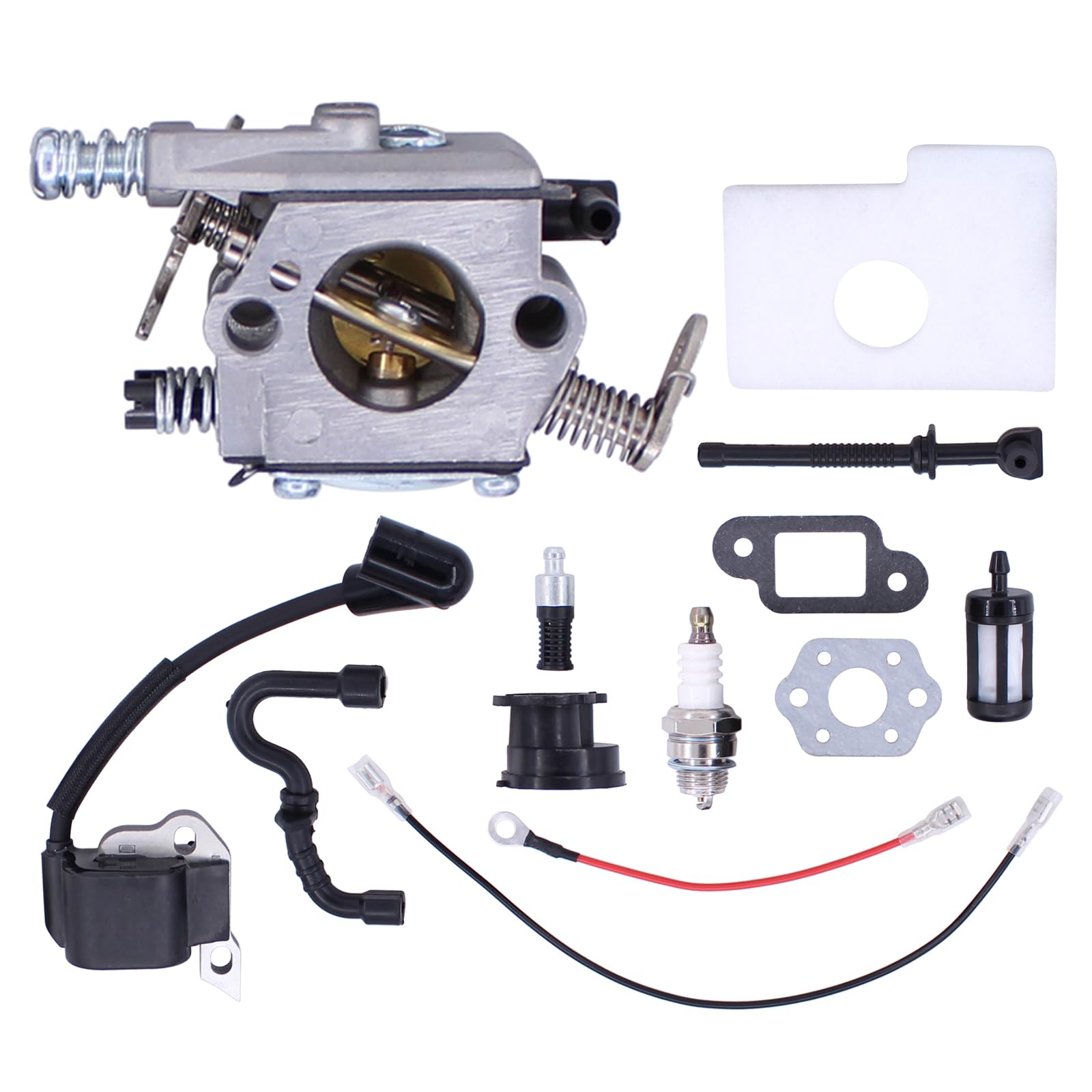 Vergaser Zündspule Vergaser Kit Vergasersatz mit Luftfilter Ölfilter Benzinfilter Zündkerze Dichtungen Benzinschlauch Ölschlauch Ansaugstutzen für Stihl 017 018 MS 170 MS180 MS170 MS 180 Kettensäge Vergaser Zündspule Vergaser Kit Vergasersatz mit Luftfilter Ölfilter Benzinfilter Zündkerze Dichtungen Benzinschlauch Ölschlauch Ansaugstutzen für Stihl 017 018 MS 170 MS180 MS170 MS 180 Kettensäge von Doo Engy