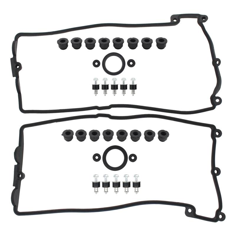 Zylinder Ventildeckeldichtung Satz Zylinderkopfhaube Dichtung Motor Ventildeckel Gummidichtung Dichtring Dichtungssatz links und rechts für 5er E60 E61 Touring 6er E63 6er E64 7er E65 X5 E53 X5 E70 von Doo Engy