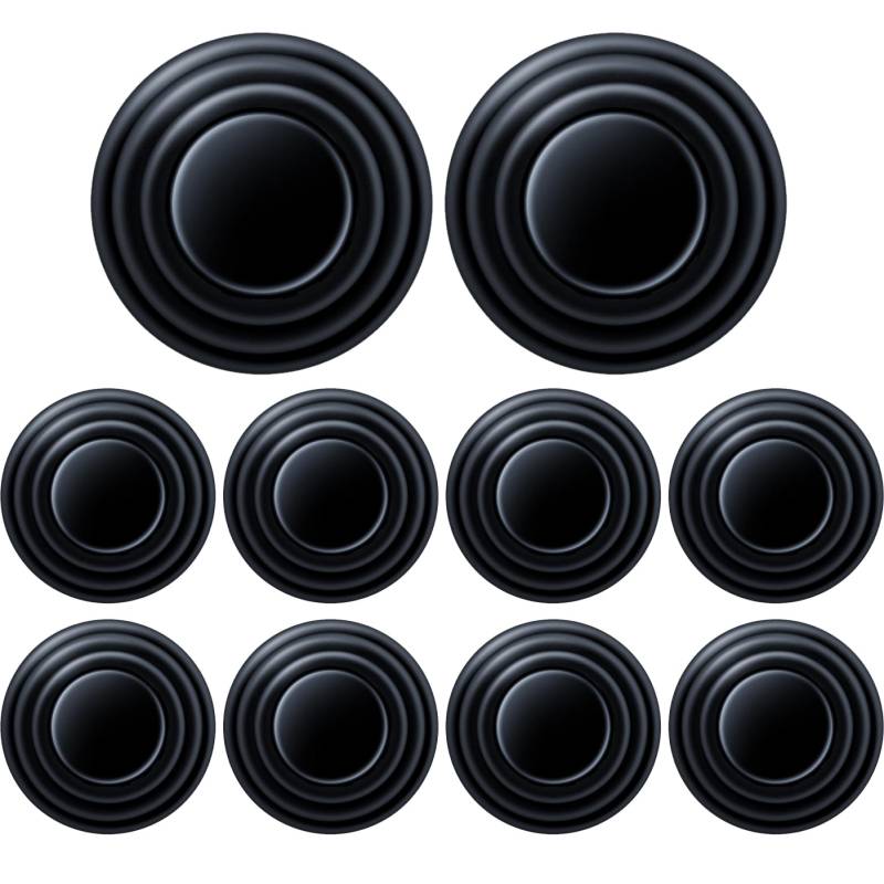 10-teiliger Autotür-Stoßdämpfer, Anti-Vibrations-Autotür-Stoßstangenschutzpolster, verdickter Auto-Stoßdämpfer aus Silikon, Antikollisions-Autotürschutz zum Abdichten und Schalldämmen von Tür-STO von Dorccsi
