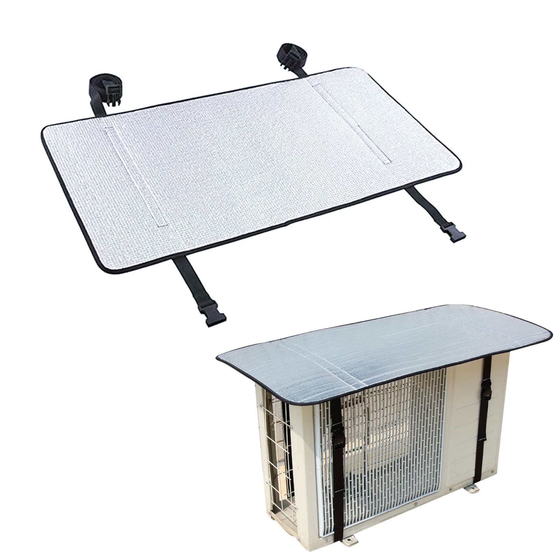 Abdeckung für Klimaanlagen im Freien, Aluminiumfolie, AC-Schutz für Außengeräte, Wärmepumpen-Abdeckung für 85 x 40 cm, AC-Schutz für den Außenbereich, für Außengeräte, Wärmepumpen-Ab Abdeckung für Klimaanlagen im Freien, Aluminiumfolie, AC-Schutz für Außengeräte, Wärmepumpen-Abdeckung für 85 x 40 cm, AC-Schutz für den Außenbereich, für Außengeräte, Wärmepumpen-Ab von Dorccsi