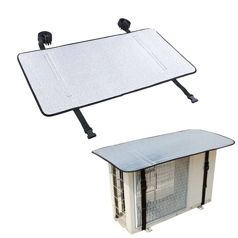 Abdeckung für Klimaanlagen im Freien, Aluminiumfolie, AC-Schutz für Außengeräte, Wärmepumpen-Abdeckung für 85 x 40 cm, AC-Schutz für den Außenbereich, für Außengeräte, Wärmepumpen-Ab von Dorccsi