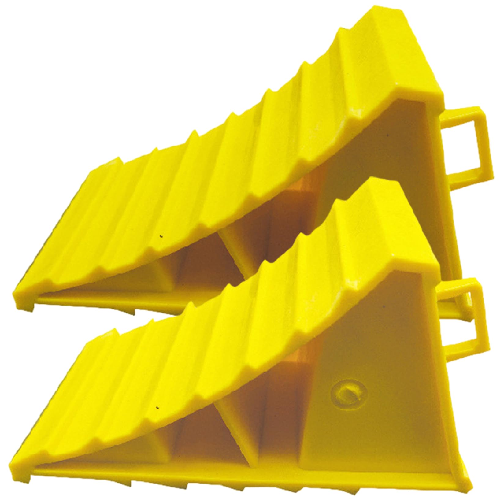 Auto-Unterlegkeile, 2 Stück, 15, 2 x 10, x 10, cm, tragbar, rutschfest und robust, Kunststoff-Unterlegkeile mit Griff für Wohnmobil, Anhänger, Auto-, Reifenunterlegkeile, Unterlegke von Dorccsi