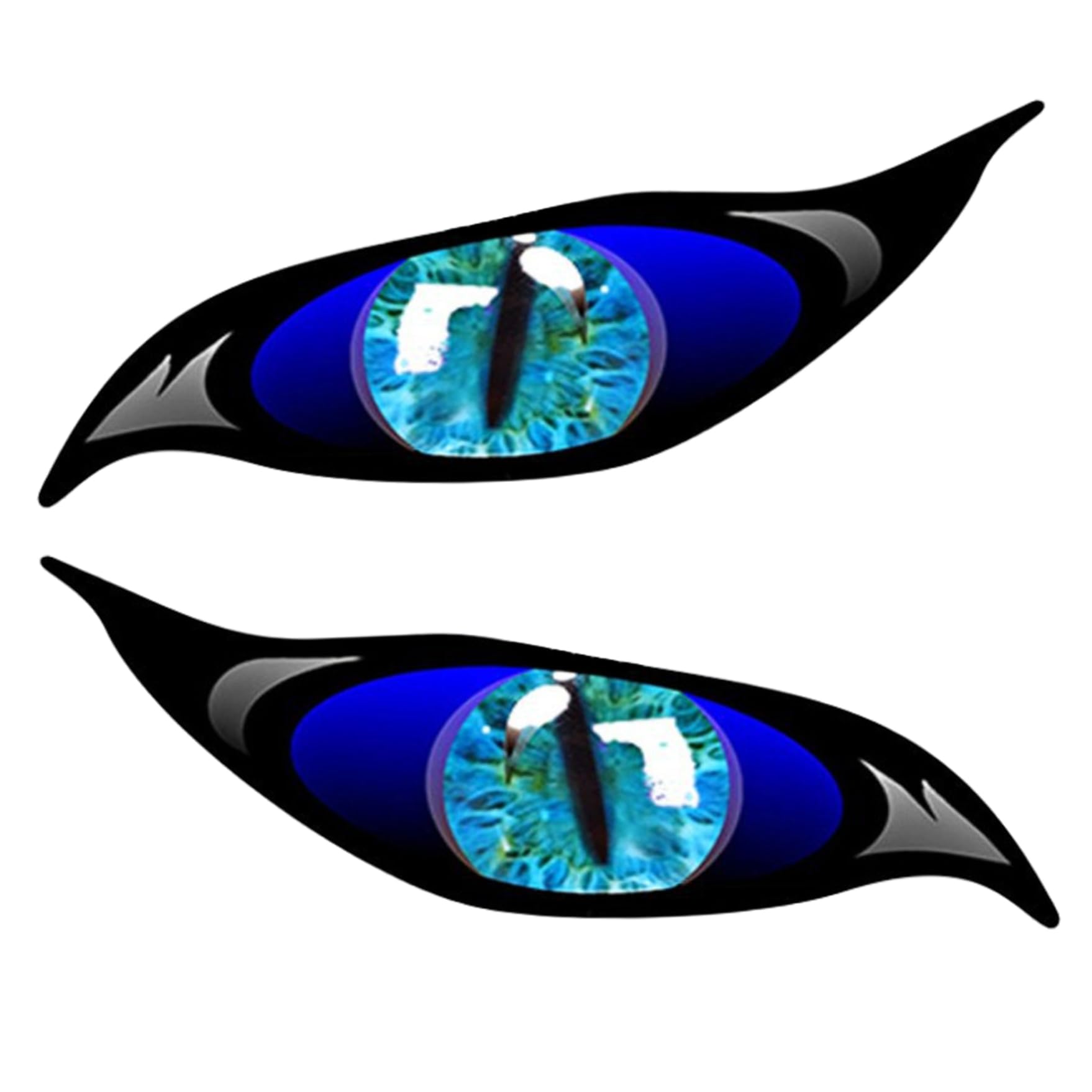 Autoaugen, 1 Paar, 20, 3 x 7, 6 cm, reflektierende, gruselige blaue PET-Augen für Autos, dekorative Mehrzweck-Aufkleber für Motorrad, Fahrrad, LKW und mehr, Motorradaufkleber, reflektierende Sticke Autoaugen, 1 Paar, 20, 3 x 7, 6 cm, reflektierende, gruselige blaue PET-Augen für Autos, dekorative Mehrzweck-Aufkleber für Motorrad, Fahrrad, LKW und mehr, Motorradaufkleber, reflektierende Sticke von Dorccsi