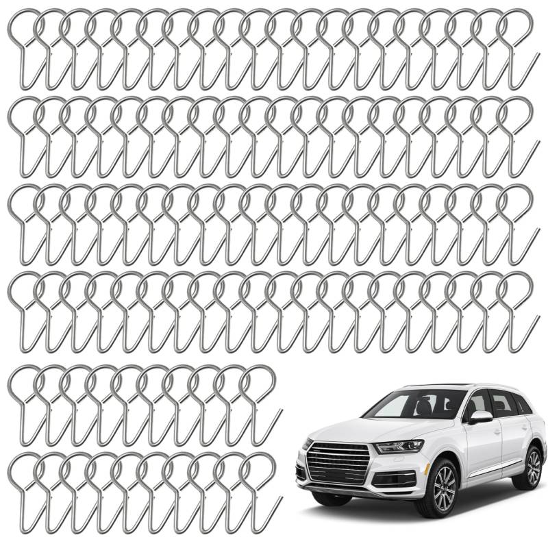 Autohaken, 100 Stück Metallhaken für Autositzbezüge, einfach zu installierende, rutschfeste Sitzbezugclips, Autositzverriegelungsclip, Sitzbezugclips, Autositzclip von Dorccsi