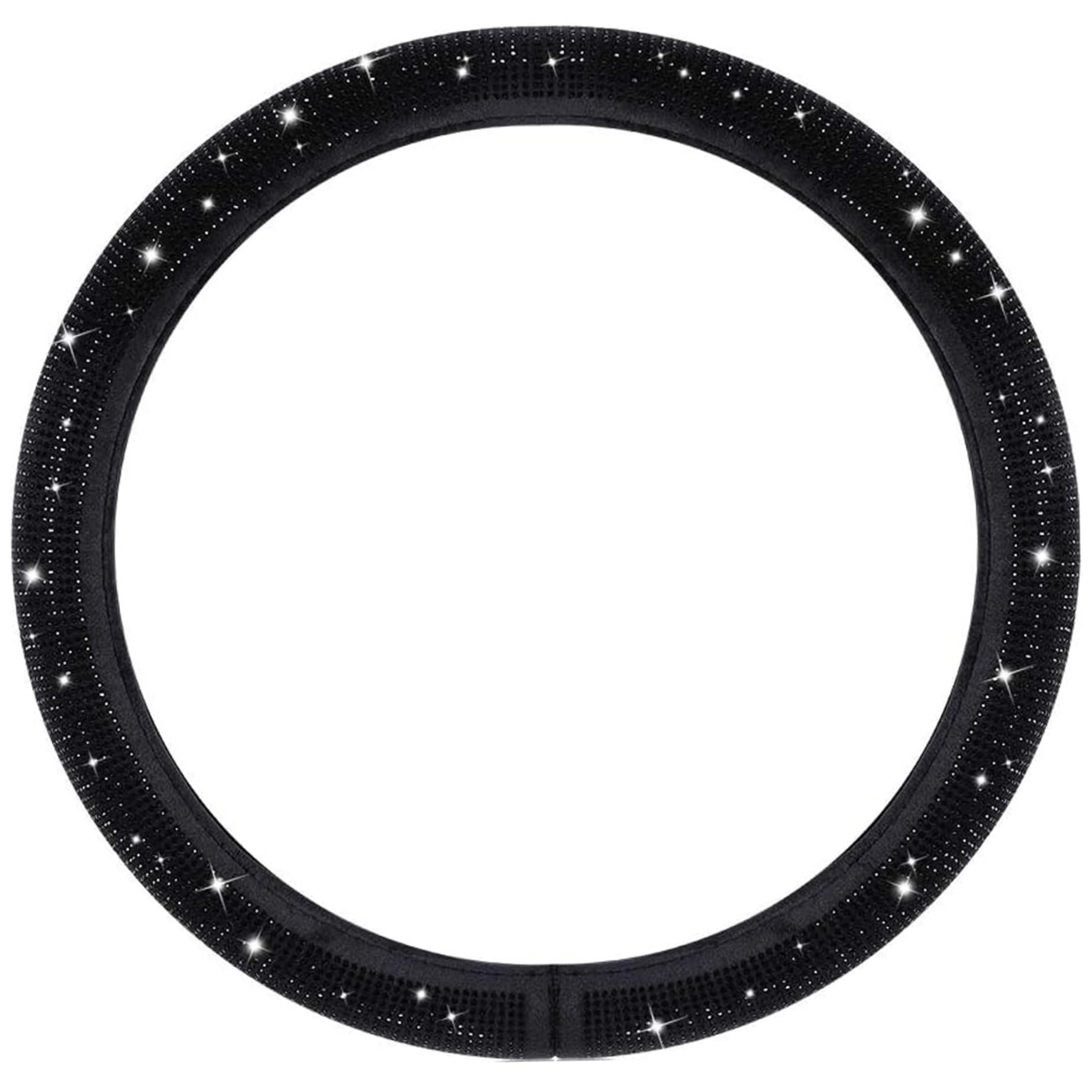 Bling-Lenkradbezug, 15-Zoll-Diamant-Lenkradbezug, funkelnder, luxuriöser Auto-Radbezug ohne Innenring für Damen und Herren Bling-Lenkradbezug, 15-Zoll-Diamant-Lenkradbezug, funkelnder, luxuriöser Auto-Radbezug ohne Innenring für Damen und Herren von Dorccsi
