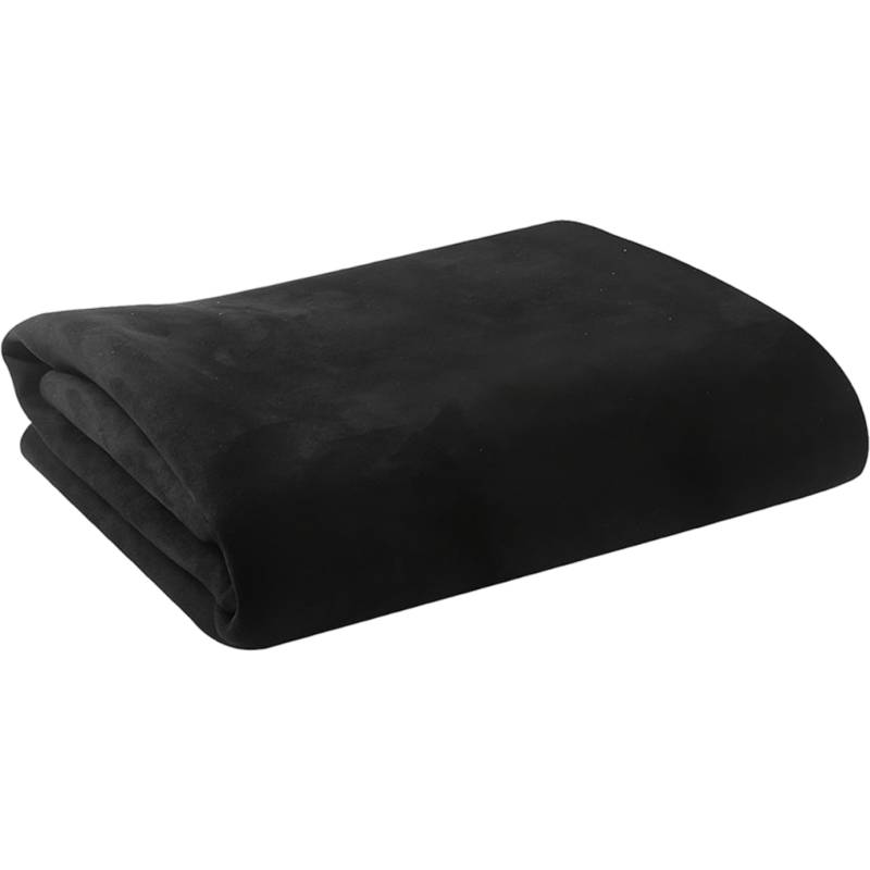 Dachhimmelstoff, 39, 4 x 59, 1 Zoll Wildleder-Dachhimmelstoff in Schwarz, faltbar und zuschneidbar für Autodächer, Rohrverpackungen, Heimwerkerarbeiten, DIY-Kellerdeckenverkleidungsstoff, schwarzer von Dorccsi