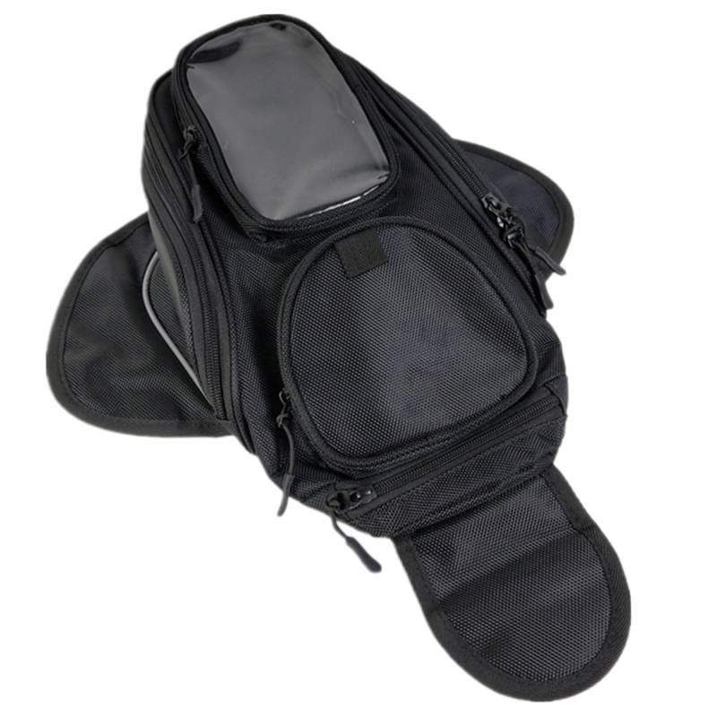 Dorccsi Motorrad-Tankrucksack, wasserdichter magnetischer Motorrad-Tankrucksack, magnetischer mit Mehreren Taschen, verstellbarem Gurt und Reißverschluss, von Dorccsi