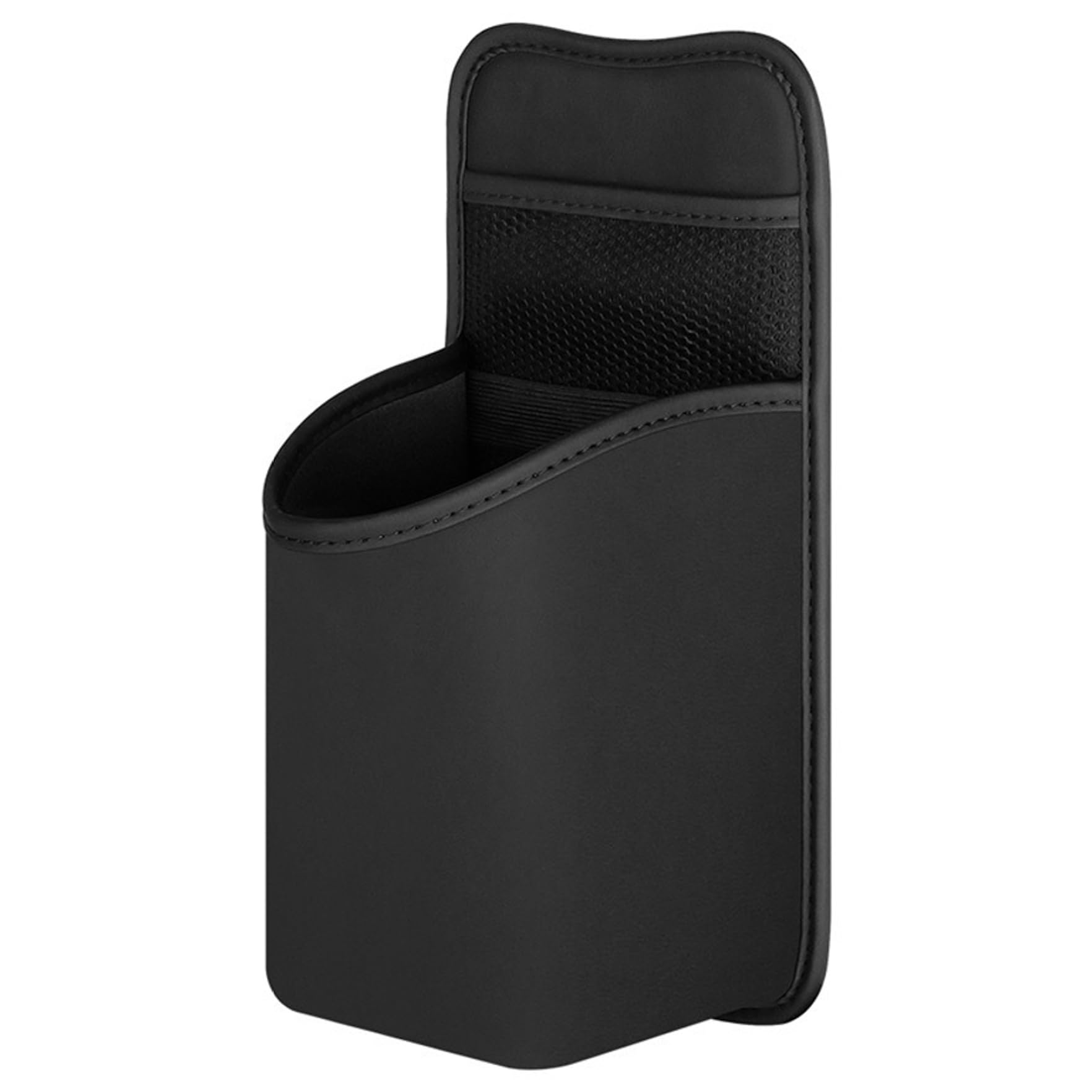Getränkehalter im Auto, Aufbewahrungstasche aus Leder fürs Auto mit Schnallenriemen, kleine Organizer-Tasche mit elastischem Gürtel und Netztasche für Telefon, Schlüssel, Sonnenbrille, Geldbörse Getränkehalter im Auto, Aufbewahrungstasche aus Leder fürs Auto mit Schnallenriemen, kleine Organizer-Tasche mit elastischem Gürtel und Netztasche für Telefon, Schlüssel, Sonnenbrille, Geldbörse von Dorccsi