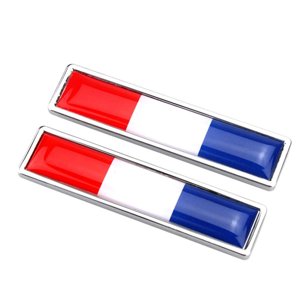 Nationalflagge Metallaufkleber Frankreich Flagge Auto Emblem Aufkleber 3D Chrom Stoßstange Zubehör 1 Paar Nationalflagge Metallaufkleber Frankreich Flagge Auto Emblem Aufkleber 3D Chrom Stoßstange Zubehör 1 Paar von Dorccsi