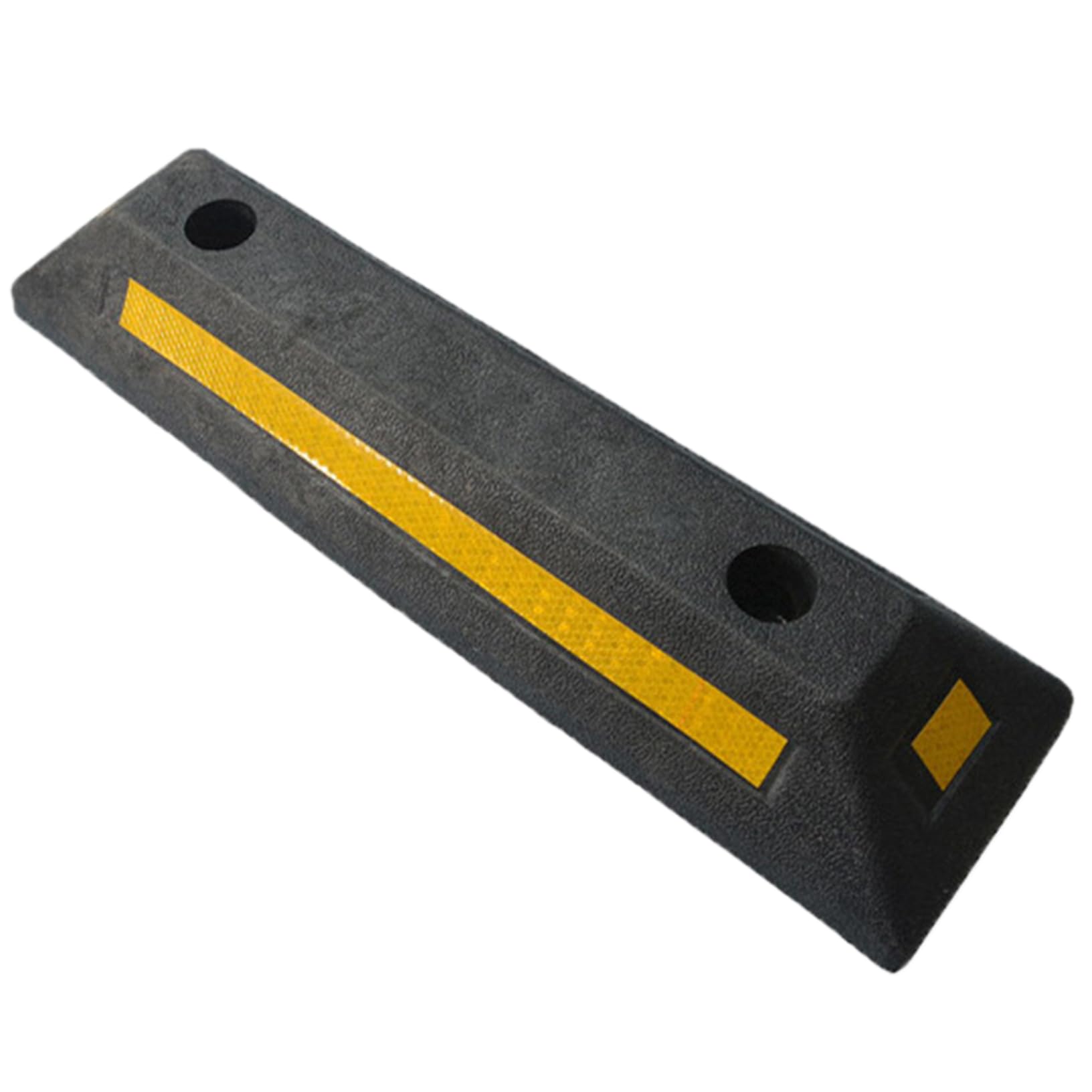Parkstopper für die Garage, strapazierfähig, reflektierend, 19 Zoll, Einparkhilfe für die Garage, schlagfester Parkblock aus Gummi und Kunststoff für Parkstopper in der Tiefgarage der Gemeind von Dorccsi
