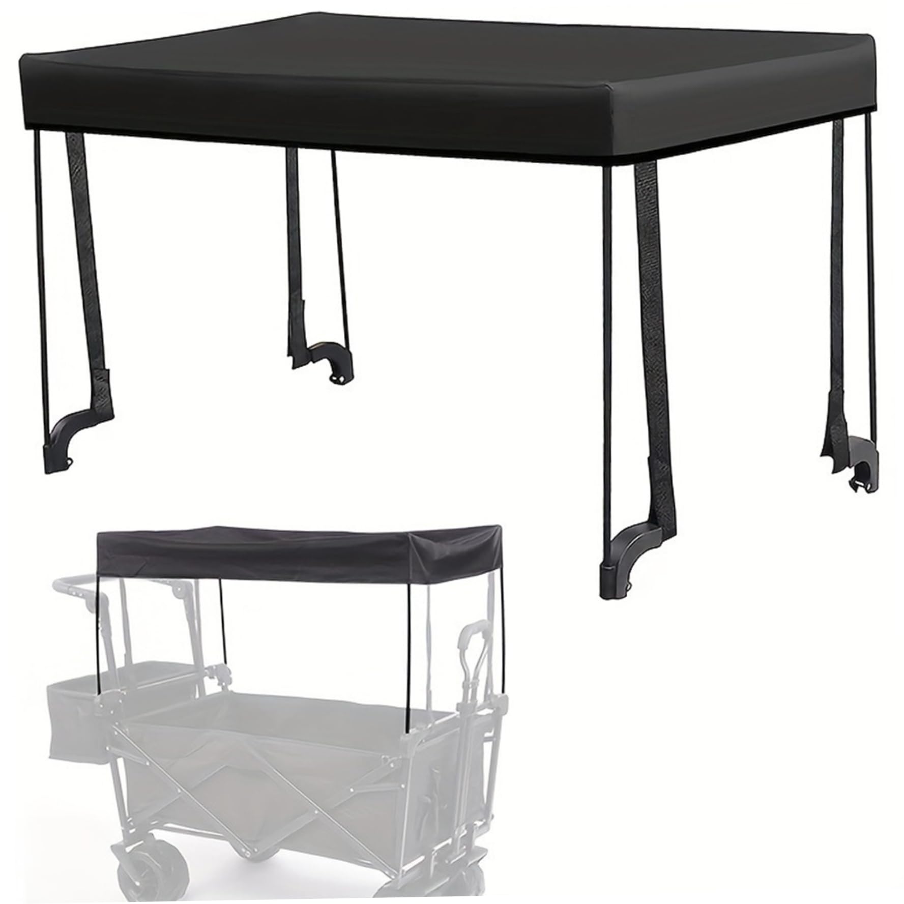 Wagon-Überdachungsaufsatz, 17, 7 x 33, 9 x 18, 5 Zoll, sonnenfester, wasserdichter Wagon-Schirmaufsatz, Abnehmbarer, waschbarer, universeller Markisen-Schatten-Schirmaufsatz, Überdachung für W Wagon-Überdachungsaufsatz, 17, 7 x 33, 9 x 18, 5 Zoll, sonnenfester, wasserdichter Wagon-Schirmaufsatz, Abnehmbarer, waschbarer, universeller Markisen-Schatten-Schirmaufsatz, Überdachung für W von Dorccsi