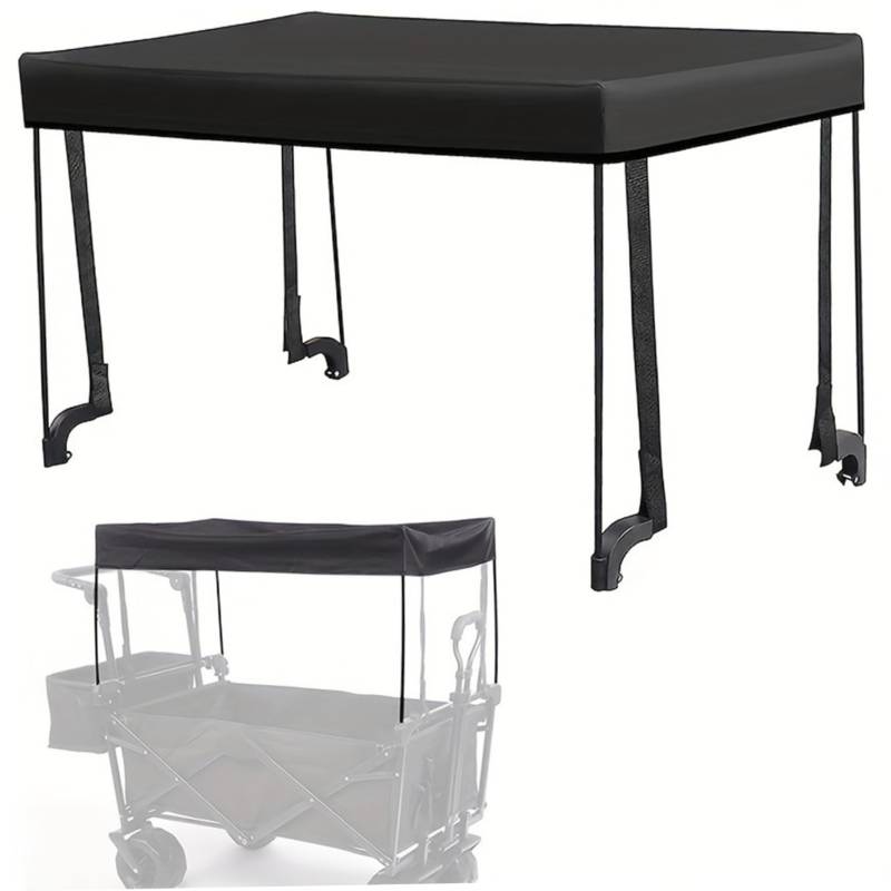 Wagon-Überdachungsaufsatz, 17, 7 x 33, 9 x 18, 5 Zoll, sonnenfester, wasserdichter Wagon-Schirmaufsatz, Abnehmbarer, waschbarer, universeller Markisen-Schatten-Schirmaufsatz, Überdachung für W von Dorccsi