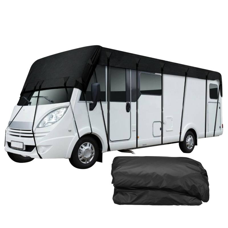 Wohnwagenabdeckung, 210D Oxford-Stoff, wetterbeständig, 21 x 10 Fuß, Faltbare Wohnmobil-Dachabdeckung, Planenschutz, universell passend für Wohnmobil, Reiseauto, Dachabdeckung von Dorccsi
