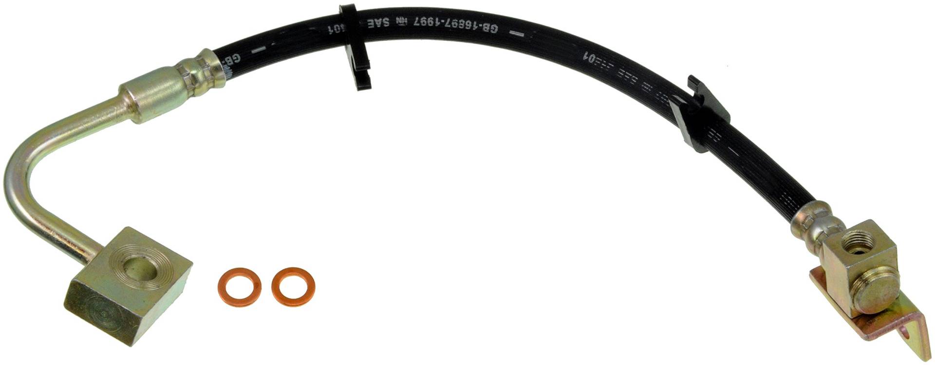 Dorman Hydraulikschlauch für die Beifahrerseite, Schwarz, Gummi, 12 mm, Bremsleitung, Einzelartikel, 1 Stück Dorman Hydraulikschlauch für die Beifahrerseite, Schwarz, Gummi, 12 mm, Bremsleitung, Einzelartikel, 1 Stück von Dorman