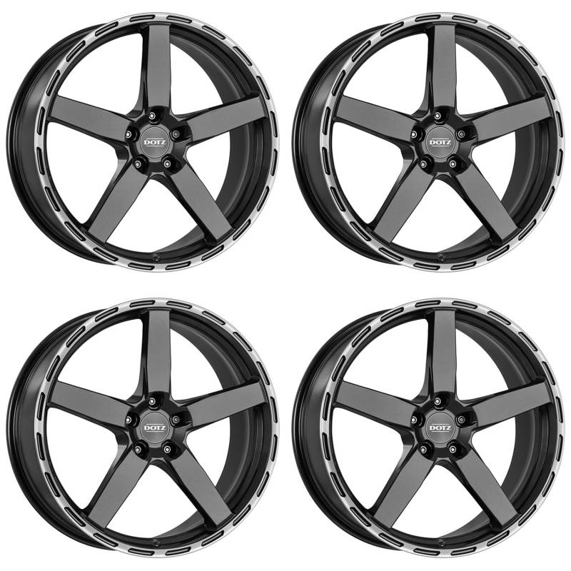 4x Dotz Felgen MarinaBay dark 8.0Jx19 ET38 5x114.3 kompatibel mit Lexus ES IS NX RC UX von Dotz