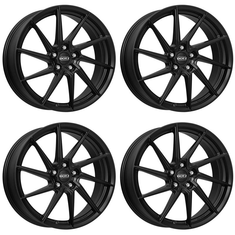 4x Dotz Felgen Spa black 8.0Jx18 ET40 5x112 kompatibel mit BMW 1 2 X1 X2 iX1 iX2 von Dotz
