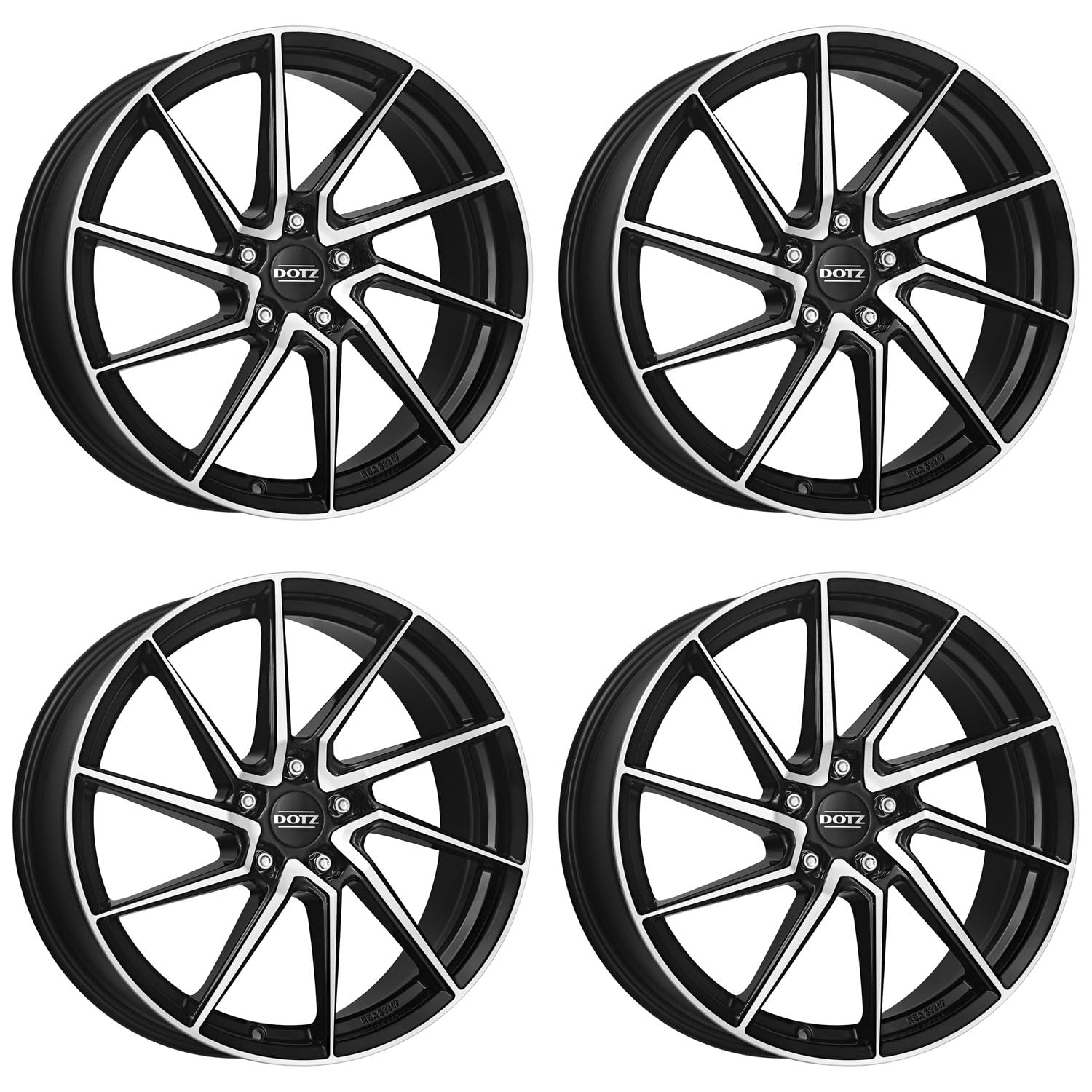 4x Dotz Felgen Spa dark 8.0Jx18 ET45 5x108 kompatibel mit Ford C-Max Focus Galaxy Kuga Mondeo Puma S-Max Tourneo Connect Transit Connect 4x Dotz Felgen Spa dark 8.0Jx18 ET45 5x108 kompatibel mit Ford C-Max Focus Galaxy Kuga Mondeo Puma S-Max Tourneo Connect Transit Connect von Dotz