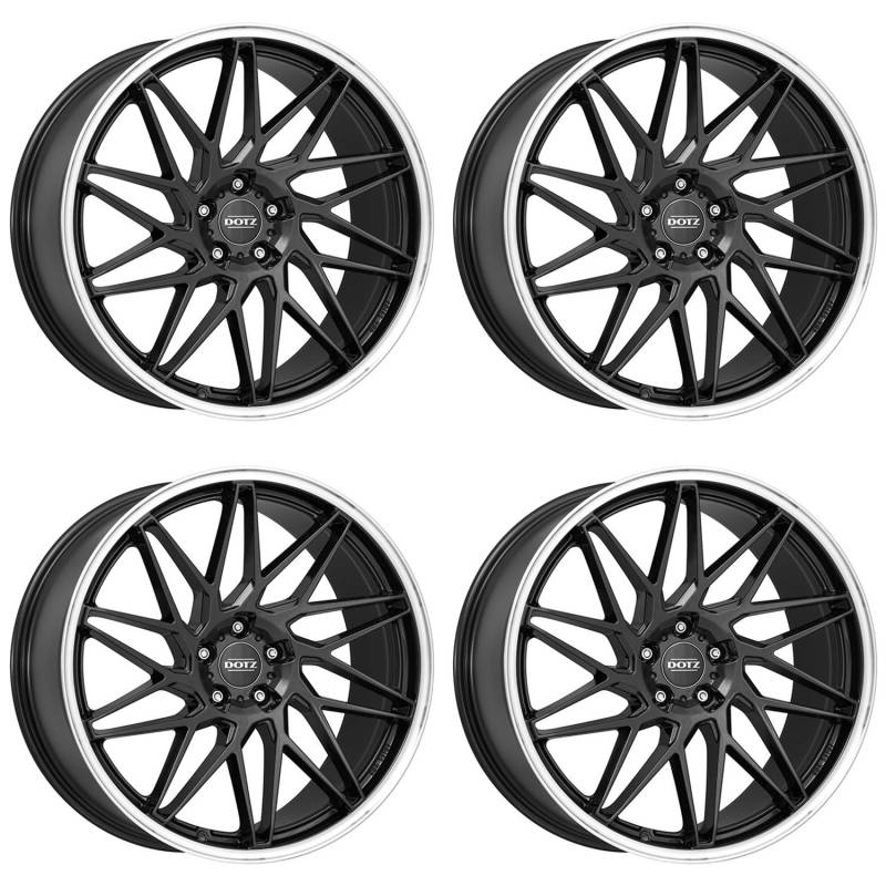 4x Dotz Felgen Tanaka dark 10.0Jx20 ET28 5x112 kompatibel mit Mercedes Benz C CLS E GLB GLC S SL SLK/SLC von Dotz