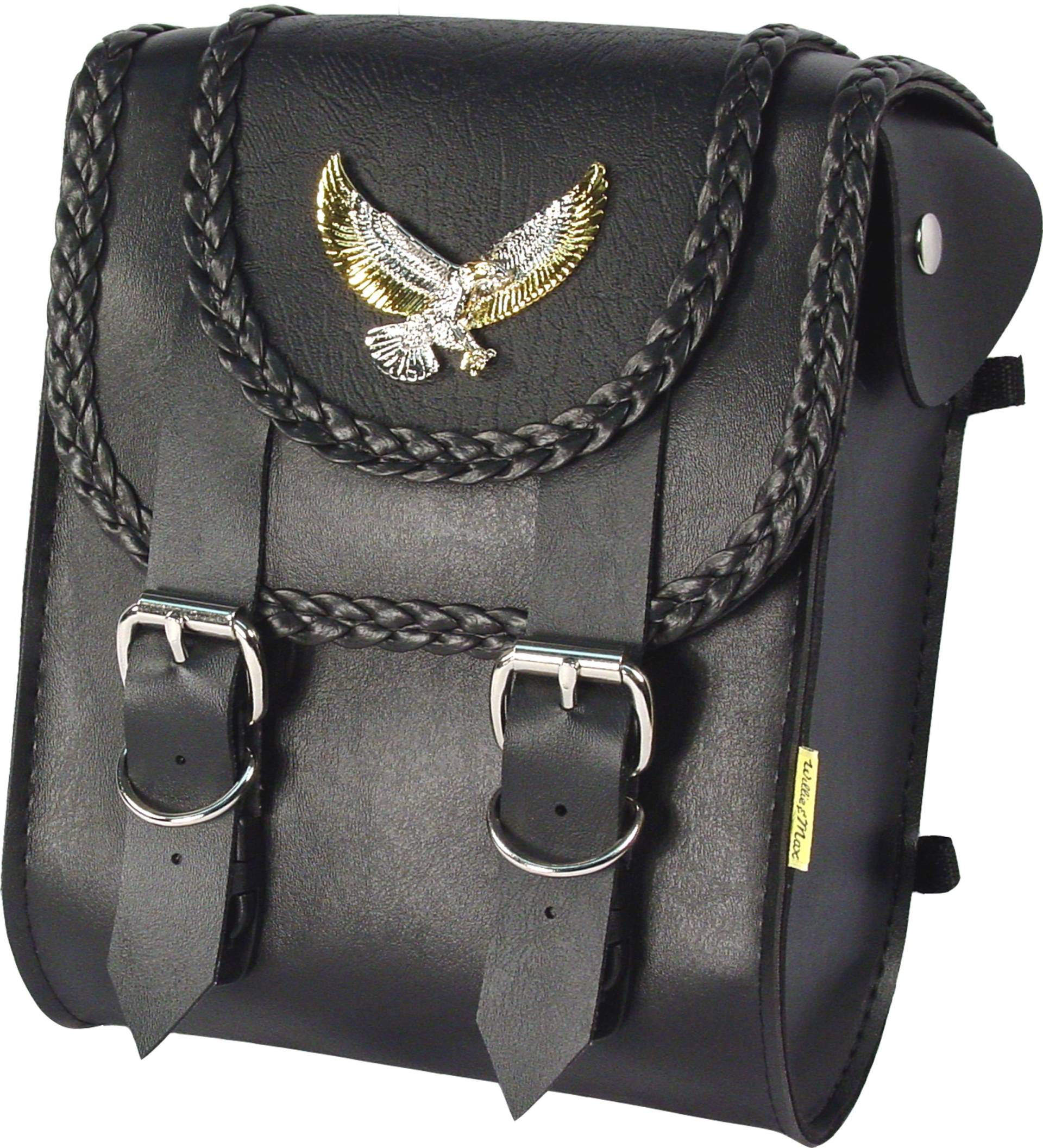Dowco Willie & Max 58411-00 Magic Series Motorrad-Sissy-Bar-Tasche, Kunstleder, Schwarz, universelle Passform, 6 Liter Fassungsvermögen, 20,3 x 25,4 x 11,4 cm Dowco Willie & Max 58411-00 Magic Series Motorrad-Sissy-Bar-Tasche, Kunstleder, Schwarz, universelle Passform, 6 Liter Fassungsvermögen, 20,3 x 25,4 x 11,4 cm von Dowco