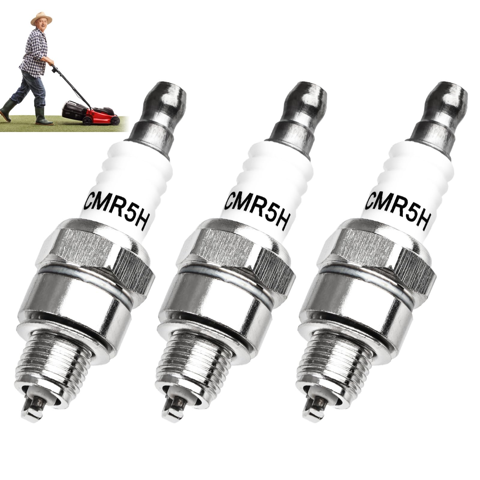 3 Stück CMR5H Zündkerze für NGK Stihl Honda Husqvarna Rep Brisk Bosch Husqvarna Echo FC70 BR500 BR550 BR600 RZ7C RZ7CT10 965, Zündkerzenwechsel, Trimmer Ersatzteile Gartenwerkzeug Zubehör 3 Stück CMR5H Zündkerze für NGK Stihl Honda Husqvarna Rep Brisk Bosch Husqvarna Echo FC70 BR500 BR550 BR600 RZ7C RZ7CT10 965, Zündkerzenwechsel, Trimmer Ersatzteile Gartenwerkzeug Zubehör von Dozylive