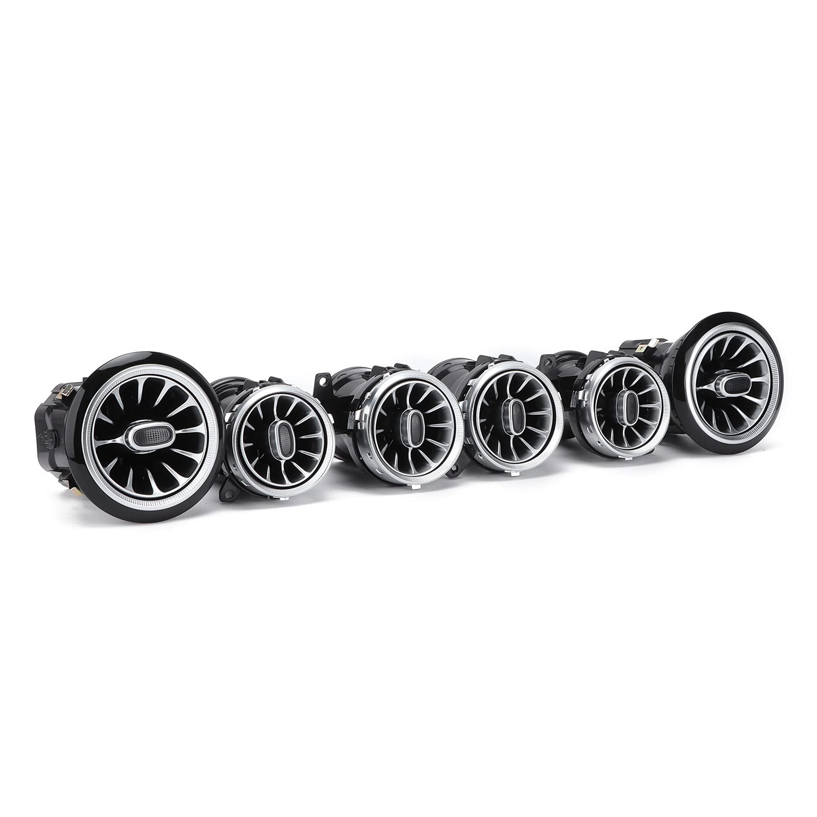 Air Vent, 6pcs 64 Color Front LED Turbine Air Vent, Air Flow Intake Scoop Bonnet Vent für -Benz E-Klasse W213 C238 2017-2021 Air Vent, 6pcs 64 Color Front LED Turbine Air Vent, Air Flow Intake Scoop Bonnet Vent für -Benz E-Klasse W213 C238 2017-2021 von Dpofirs