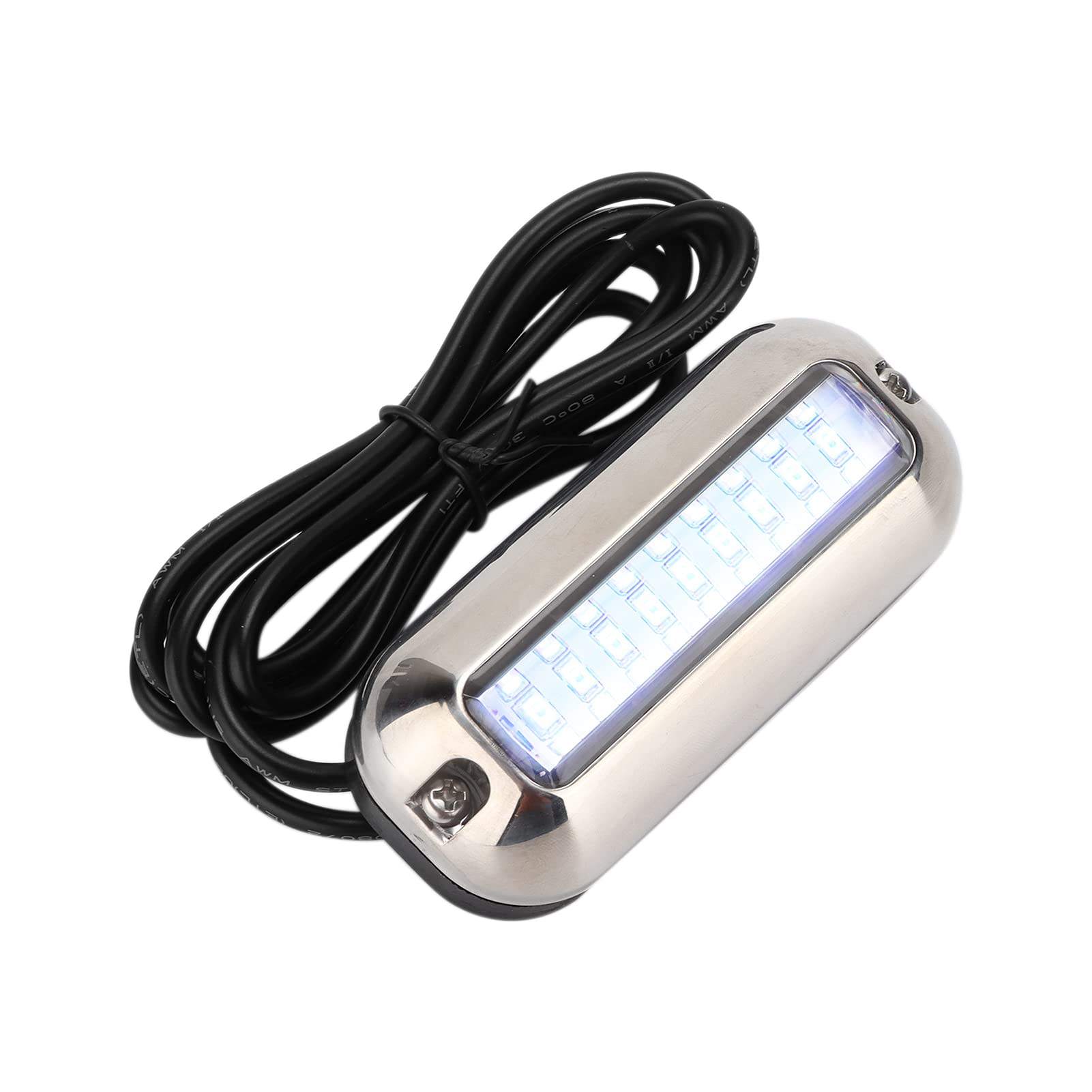 Bootsnavigationslicht, 27LED Navigationslampe Marine Light IP68+ Wasserdichtes Unterwasser Edelstahl Schiffsstrahl Licht 120° Abstrahlwinkel 95LM von Dpofirs