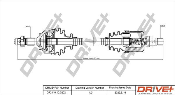 Antriebswelle Vorderachse links Dr!ve+ DP2110.10.0202 Antriebswelle Vorderachse links Dr!ve+ DP2110.10.0202 von Dr!ve+