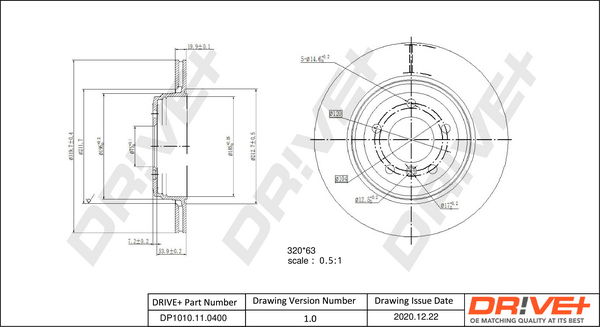 Bremsscheibe Hinterachse Dr!ve+ DP1010.11.0400 Bremsscheibe Hinterachse Dr!ve+ DP1010.11.0400 von Dr!ve+