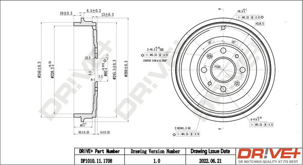 Bremstrommel Hinterachse Dr!ve+ DP1010.11.1708 Bremstrommel Hinterachse Dr!ve+ DP1010.11.1708 von Dr!ve+