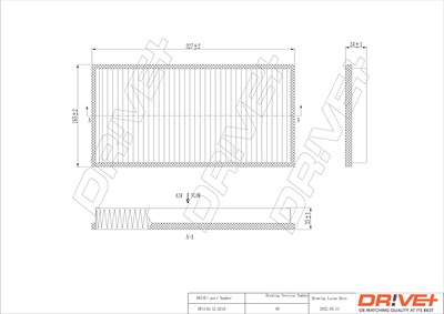 Dr!ve+ Filter, Innenraumluft [Hersteller-Nr. DP1110.12.0210] für Peugeot von Dr!ve+