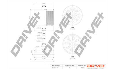 Dr!ve+ Kraftstofffilter [Hersteller-Nr. DP1110.13.0107] für Alfa Romeo, Fiat, Ford, Geo, Iveco, Land Rover, Nissan, Opel, Renault, Suzuki, VW von Dr!ve+