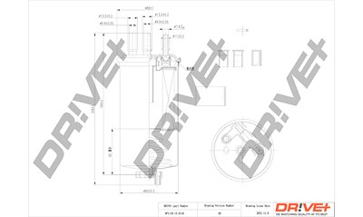 Dr!ve+ Kraftstofffilter [Hersteller-Nr. DP1110.13.0116] für Dacia, Renault von Dr!ve+