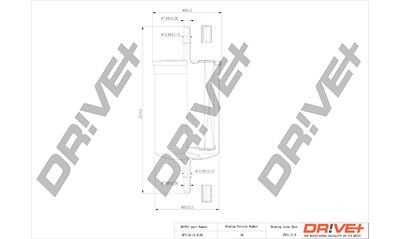 Dr!ve+ Kraftstofffilter [Hersteller-Nr. DP1110.13.0120] für Indigo, Mitsubishi, Volvo von Dr!ve+