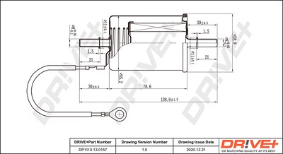 Dr!ve+ Kraftstofffilter [Hersteller-Nr. DP1110.13.0157] für Chevrolet, Daewoo von Dr!ve+
