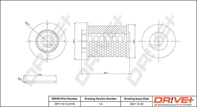 Dr!ve+ Kraftstofffilter [Hersteller-Nr. DP1110.13.0176] für Chevrolet, Opel, Vauxhall von Dr!ve+