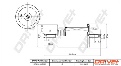 Dr!ve+ Kraftstofffilter [Hersteller-Nr. DP1110.13.0182] für Autobianchi, Fiat, Innocenti, Lancia von Dr!ve+