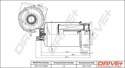 Dr!ve+ Kraftstofffilter [Hersteller-Nr. DP1110.13.0206] für Ford, Ldv von Dr!ve+