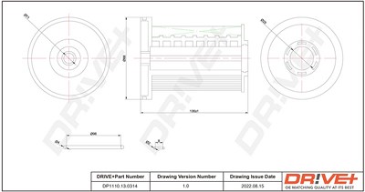 Dr!ve+ Kraftstofffilter [Hersteller-Nr. DP1110.13.0314] für Opel, Vauxhall von Dr!ve+