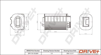 Dr!ve+ Luftfilter [Hersteller-Nr. DP1110.10.0247] für Infiniti, Mercedes-Benz von Dr!ve+