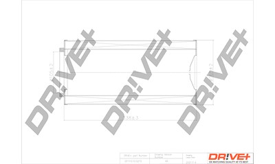 Dr!ve+ Luftfilter [Hersteller-Nr. DP1110.10.0273] für Renault Trucks, VW von Dr!ve+
