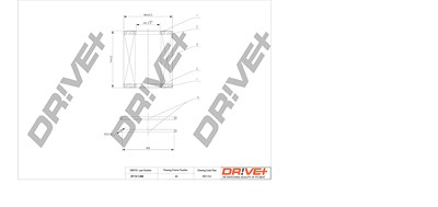Dr!ve+ Ölfilter [Hersteller-Nr. DP1110.11.0095] für Alfa Romeo, Cadillac, Fiat, Opel, Saab, Suzuki, Vauxhall von Dr!ve+
