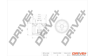 Dr!ve+ Ölfilter [Hersteller-Nr. DP1110.11.0109] für Alfa Romeo, Dacia, Fiat, Jeep, Nissan, Opel, Renault, Smart, Suzuki, Vauxhall von Dr!ve+