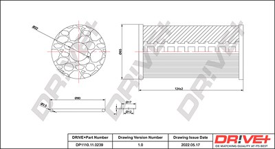 Dr!ve+ Ölfilter [Hersteller-Nr. DP1110.11.0239] für Chrysler, Jeep, Lancia von Dr!ve+
