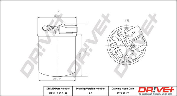 Kraftstofffilter Dr!ve+ DP1110.13.0197 von Dr!ve+