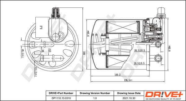Kraftstofffilter Dr!ve+ DP1110.13.0310 von Dr!ve+