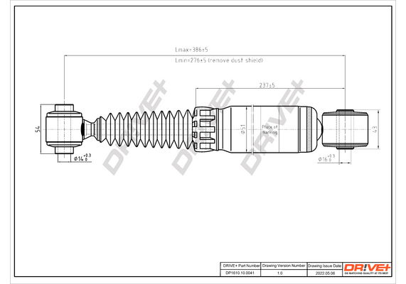 Stoßdämpfer Hinterachse Dr!ve+ DP1610.10.0041 Stoßdämpfer Hinterachse Dr!ve+ DP1610.10.0041 von Dr!ve+